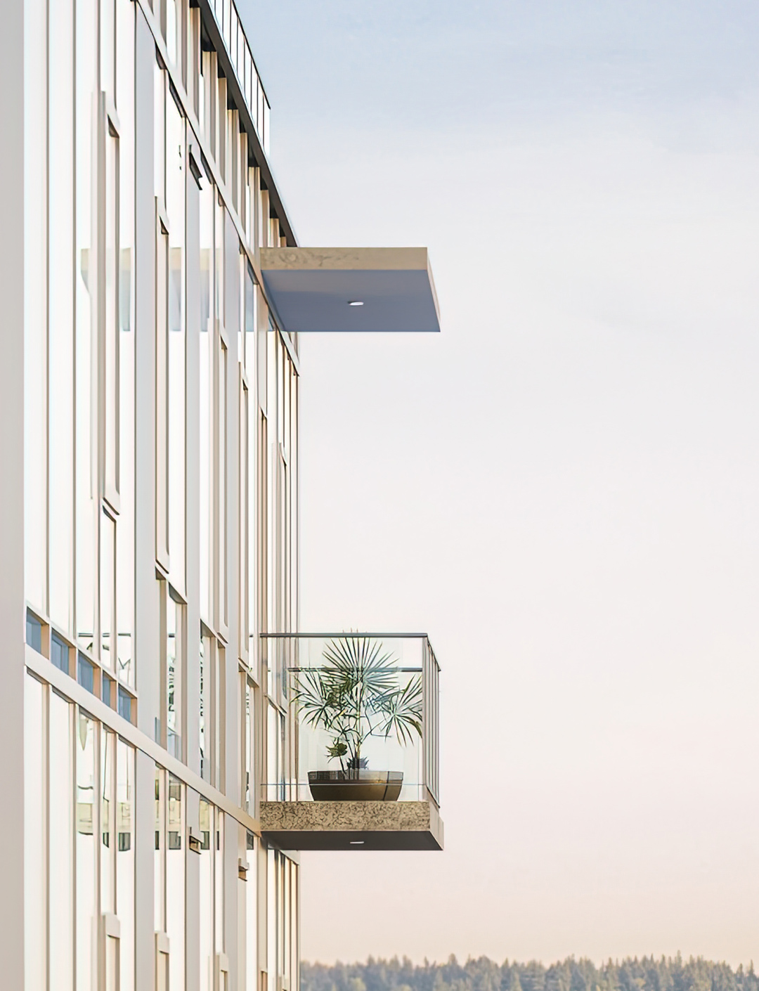 Close up of terrace feature at MARI Penthouse